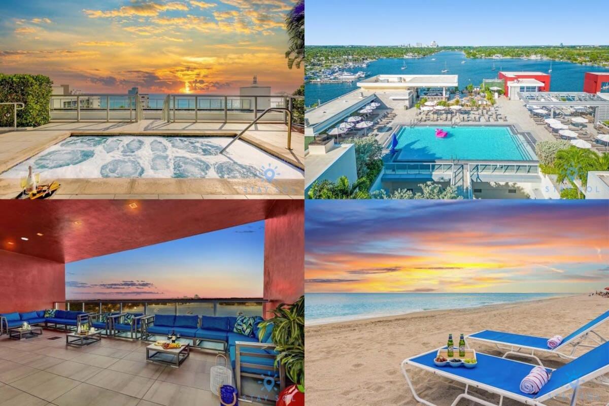 Hollywood Beach Broad - Walk - Amazing Pool - Hot Tub Exterior foto